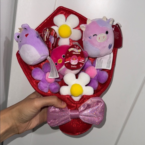 Squishmallows Micromallows 12” Valentines Day Bouquet Red Pink Purple 2025 - Picture 5 of 9